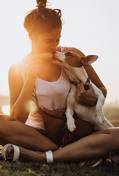 Woman with Dog